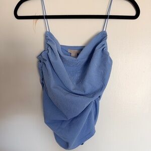 Light blue cowl neck tank top from H&M